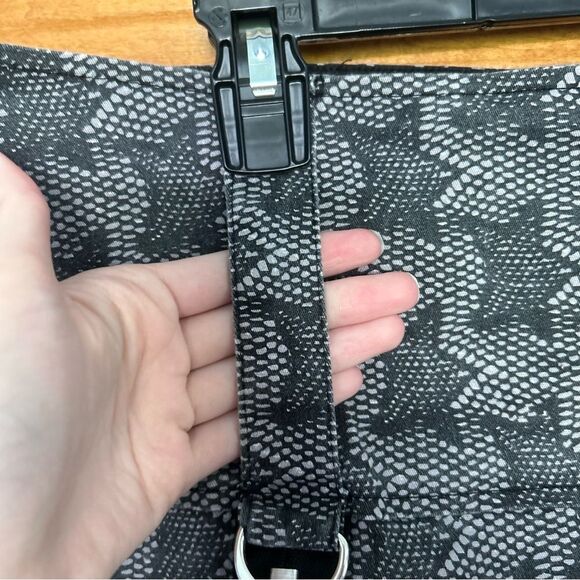 Tripp NYC Black & Grey Star Zipper Micro Skirt Goth Y2K Size XXL - Picture 4 of 12